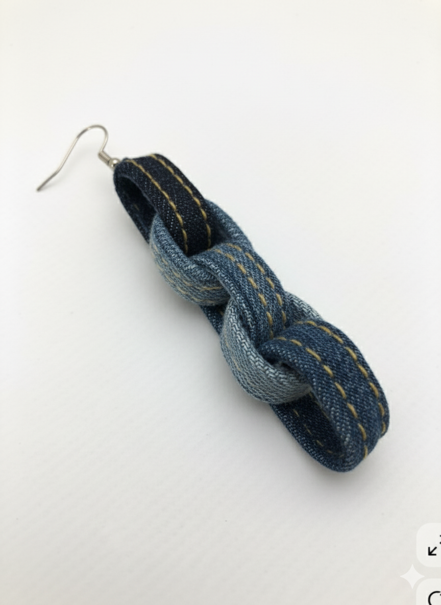 Denim Chain Dangles