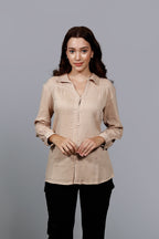 Women Solid Opaque Casual Cotton Shirt