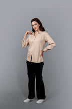 Women Solid Opaque Casual Cotton Shirt