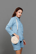 Pure Cotton Shirt Collar Neck Shirt With Short Co-Ords