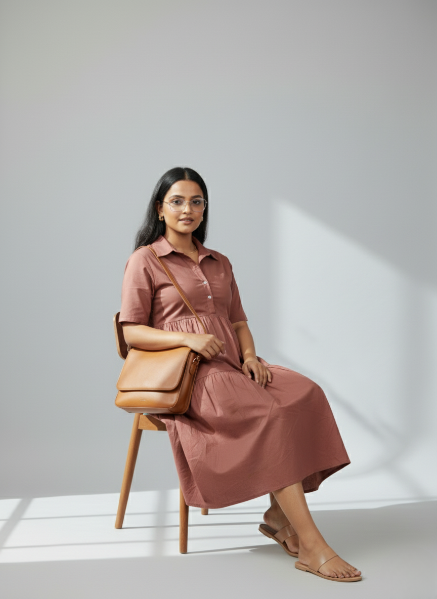 Summer A line Collar Dress