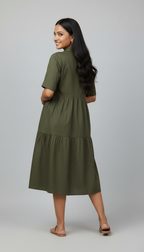 Summer A line Collar Dress