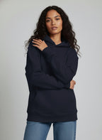 Plain Blue Oversized Hoodie
