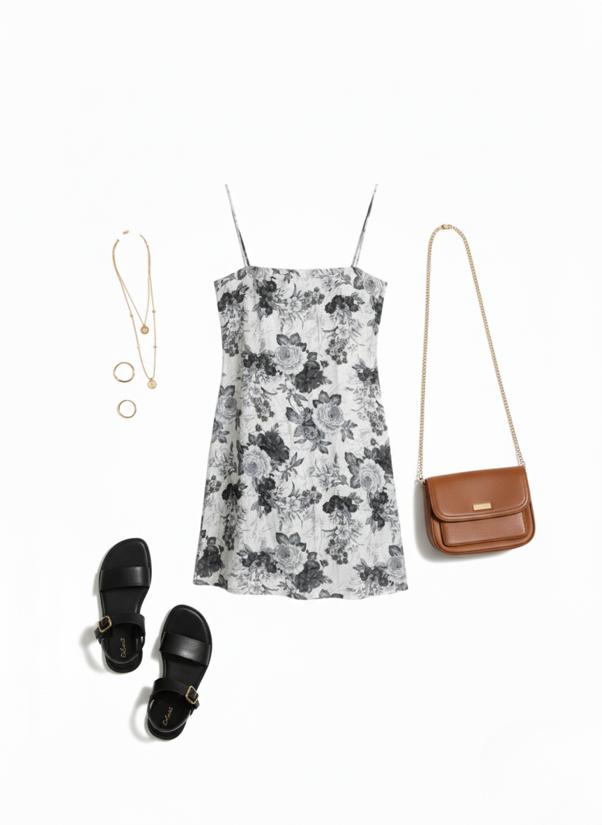 Backless Lace Up Spaghetti Strap Kurti.