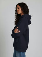 Plain Blue Oversized Hoodie