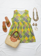 Sleeveless A-Line Flared Kurti