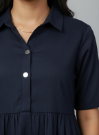 Summer A line Collar Dress