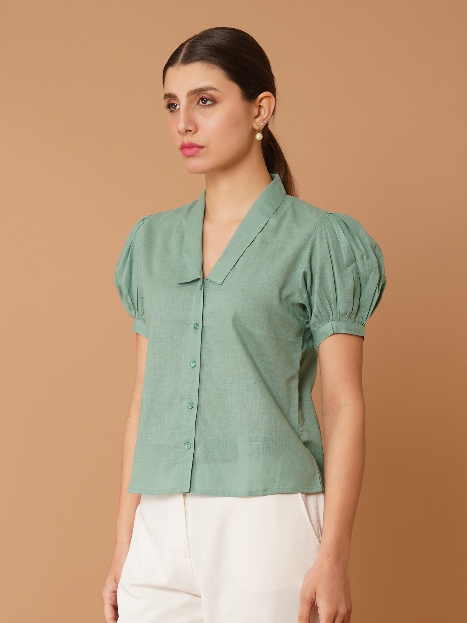 Women Opaque Casual Shirt