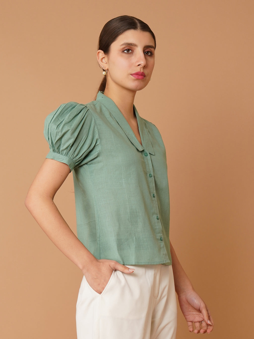 Women Opaque Casual Shirt