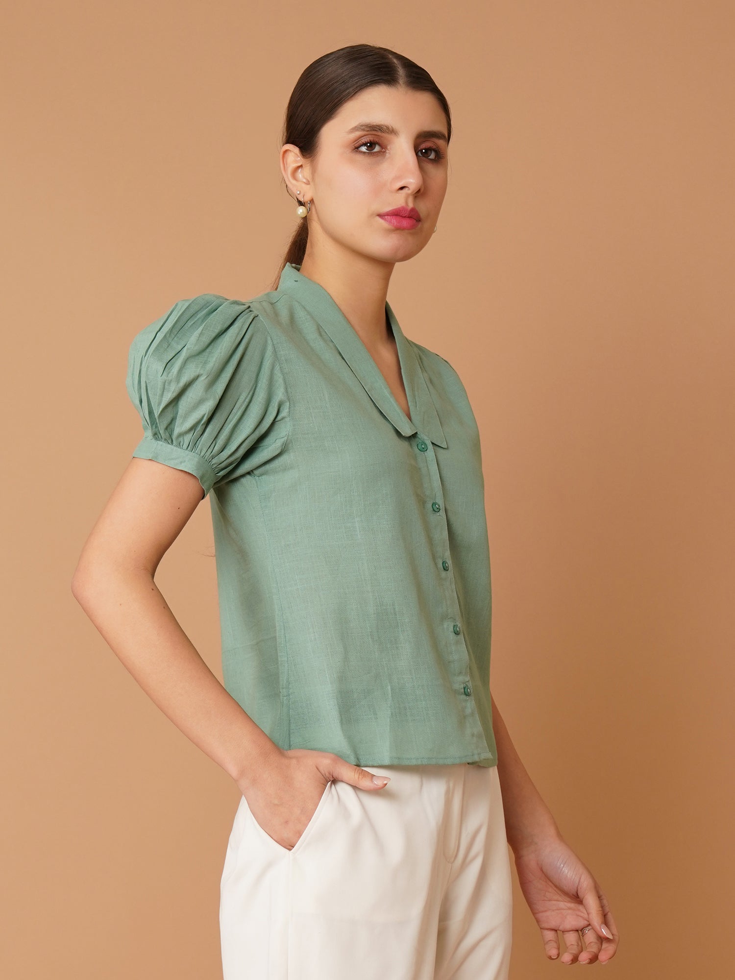 Women Opaque Casual Shirt