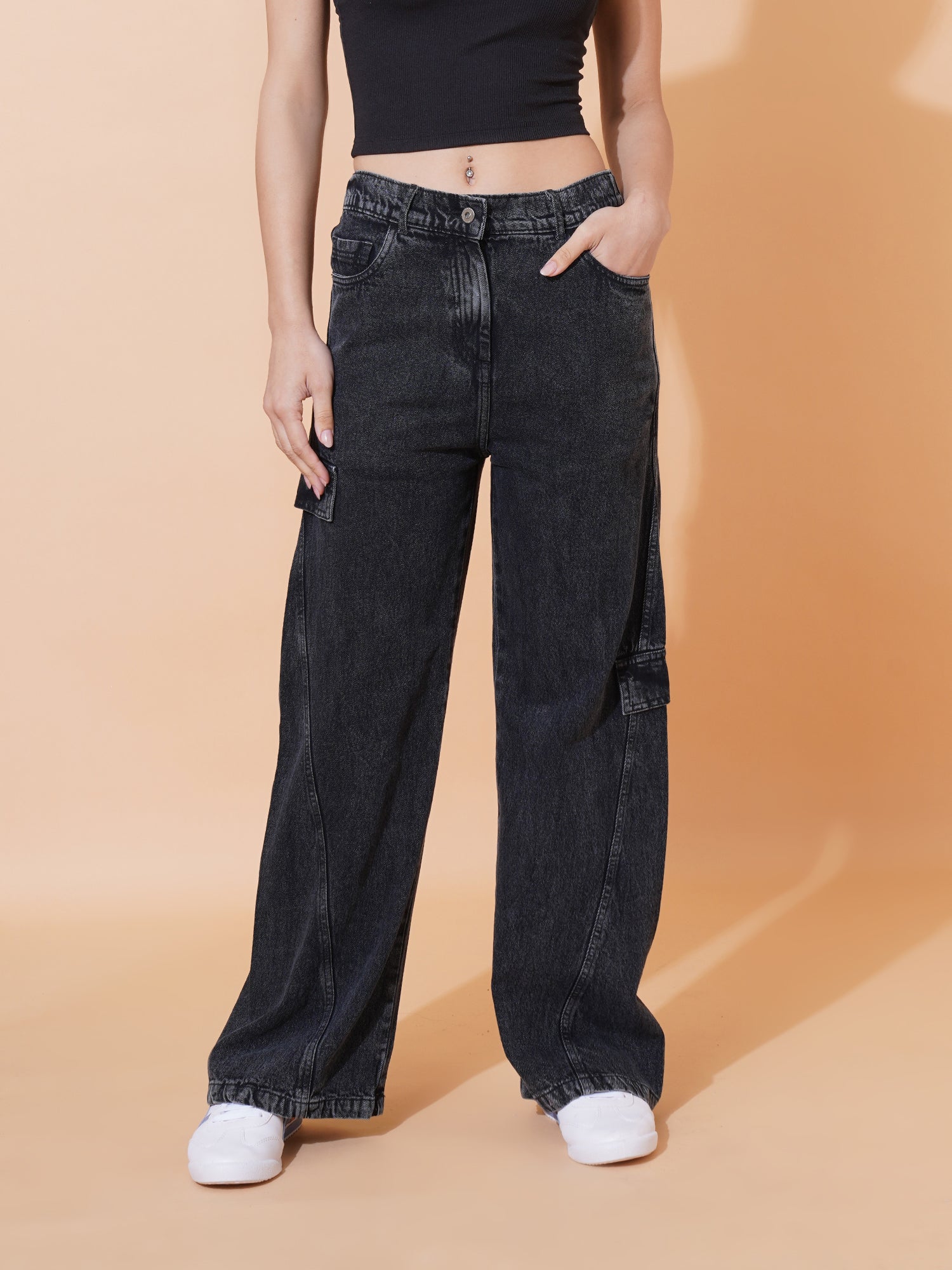 Black Wide Leg Jeans