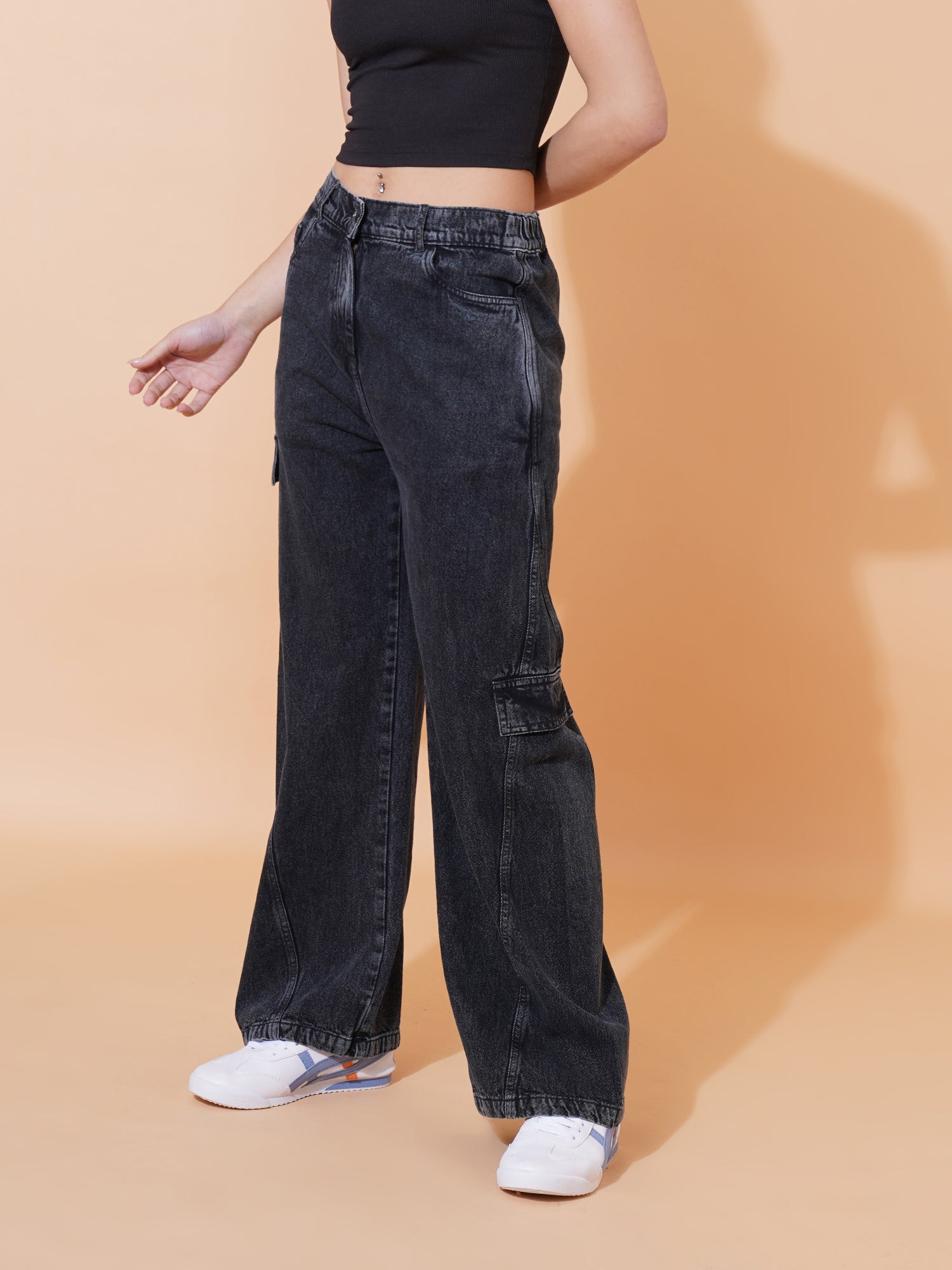 Black Wide Leg Jeans