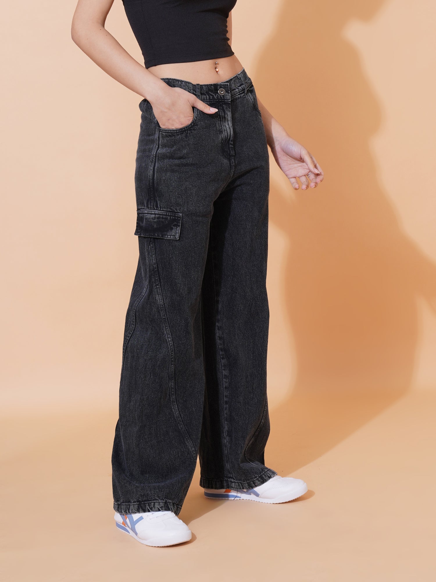 Black Wide Leg Jeans