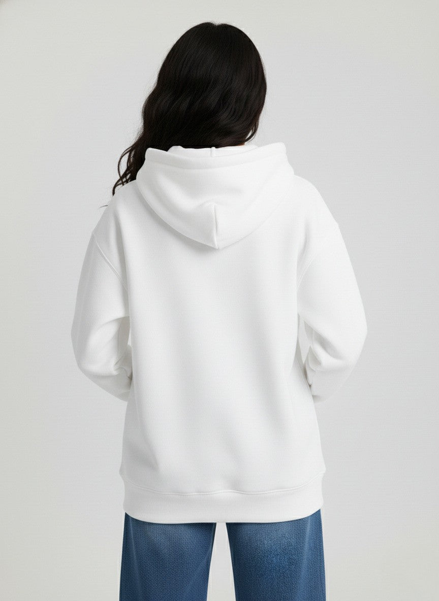 Plain White Oversized Hoodie