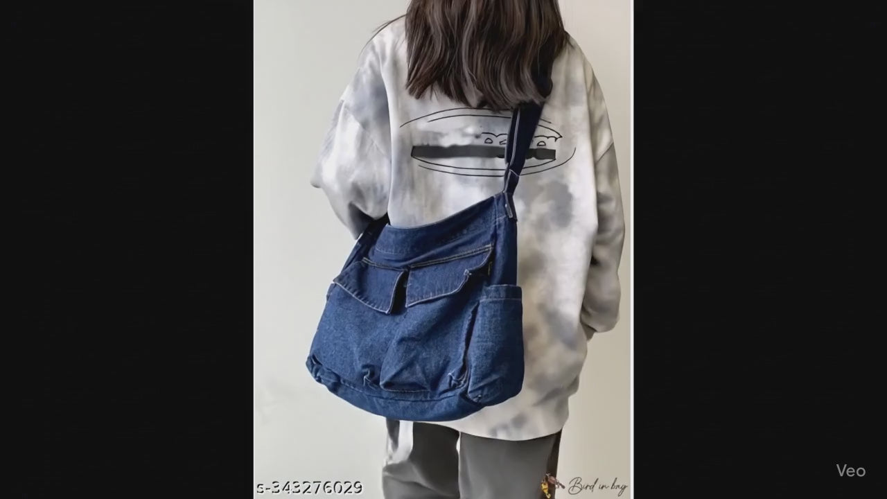 Street Style Denim Tote